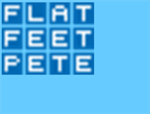 Tablet Screenshot of flatfeetpete.com